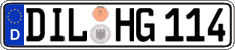 German license plate, Regular plates