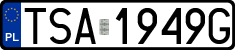 License plates of Poland, Regular car plates