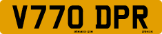 License plate of the United Kingdom, 1983 year system