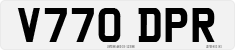 License plate of the United Kingdom, 1983 year system