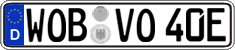 German license plate, Electric vehicles