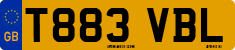 License plate of the United Kingdom, 1983 year system