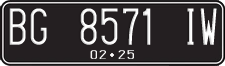 License plate of Indonesia, Regular plates
