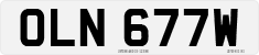 License plate of the United Kingdom, 1963 year system