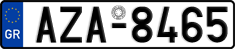 License plate of Greece, Cars