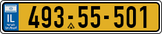 License plate of Israel, Regular plates