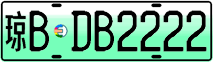 License plate of China, Electric vehicles