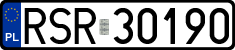 License plates of Poland, Regular car plates