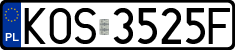 License plates of Poland, Regular car plates