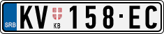 License plate of Serbia, Cars
