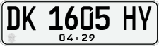 License plate of Indonesia, Regular plates