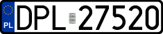 License plates of Poland, Regular car plates
