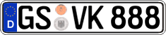 German license plate, Regular plates
