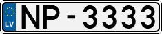 License plate of Latvia, Regular car plates