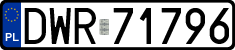 License plates of Poland, Regular car plates
