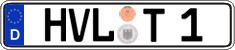 German license plate, Regular plates