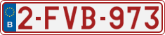 License plate of Belgium, Regular plates (2010)