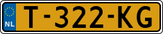License plate of the Netherlands, Cars