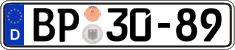 German license plate, Authorities and federal agencies