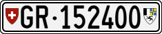 License plate of Switzerland, Cars