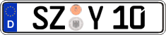 German license plate, Regular plates