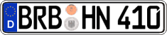 German license plate, Regular plates