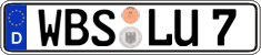 German license plate, Regular plates
