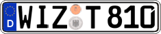 German license plate, Regular plates