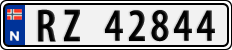 License plate of Norway, Cars
