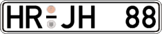 German license plate, Regular plates