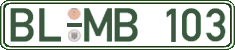 German license plate, Regular plates