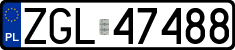 License plates of Poland, Regular car plates