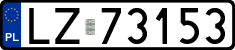 License plates of Poland, Regular car plates