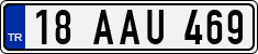 License plate of Turkey, Regular plates