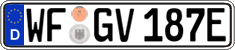 German license plate, Electric vehicles