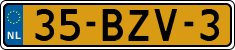 License plate of the Netherlands, Heavy Commercial Vehicles (1994 system)
