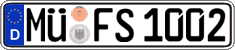 German license plate, Regular plates