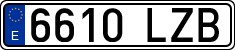 License plates of Spain, Ordinary (2000)