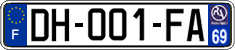 French license plate, SIV (ordinary)