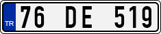 License plate of Turkey, Regular plates