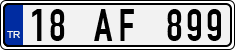 License plate of Turkey, Regular plates
