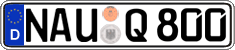 German license plate, Regular plates