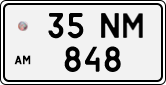 License plate of Armenia, Private owners