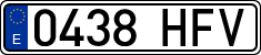 License plates of Spain, Ordinary (2000)