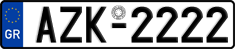 License plate of Greece, Cars