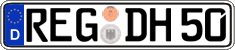 German license plate, Regular plates