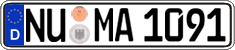 German license plate, Regular plates