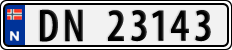 License plate of Norway, Cars