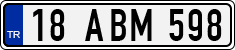 License plate of Turkey, Regular plates