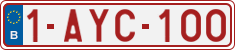 License plate of Belgium, Regular plates (2010)